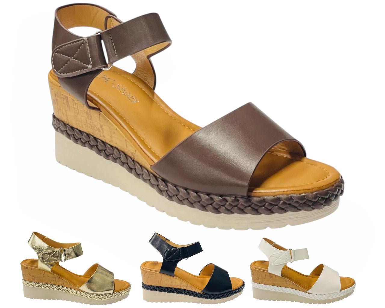 Lightweight Padded Insole Wedge Sandals