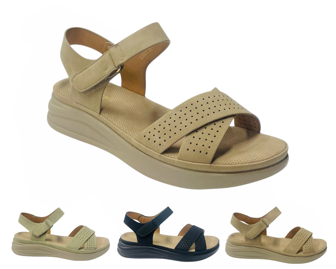 Ankle Strap Padded Insole Sandals