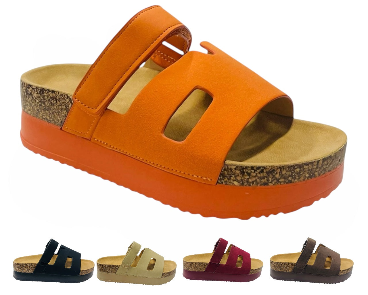 Gladiator Strap Platform Slider Sandal