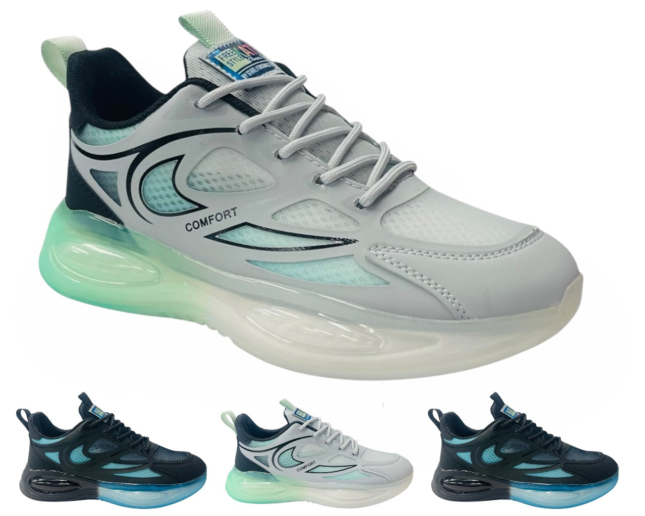 Mesh Lightweight Sports Lace Up Trainers