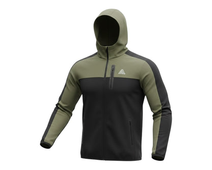 Mountain Views Colour Block Full Zip Hooded Tracksuit