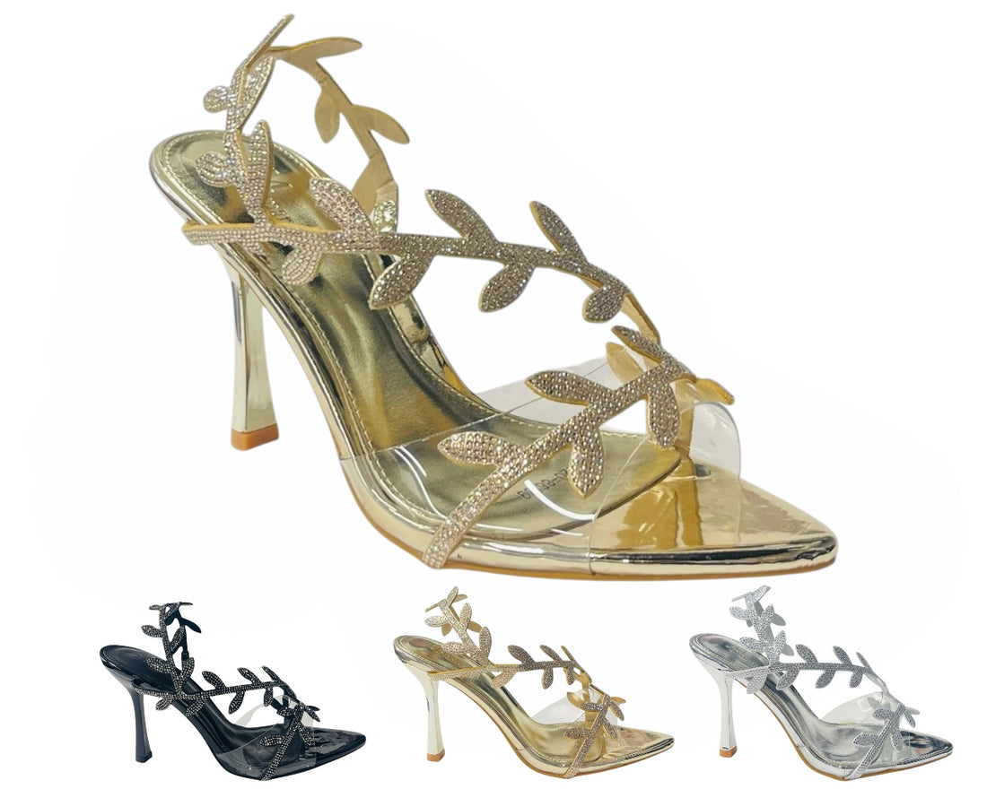 Glitter Rhinestone High Heel Sandals