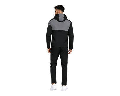 Colour Block Cargo Pant Hooded Tech Tracksuit