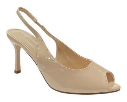 Slingback Peep Toe Stiletto Heels