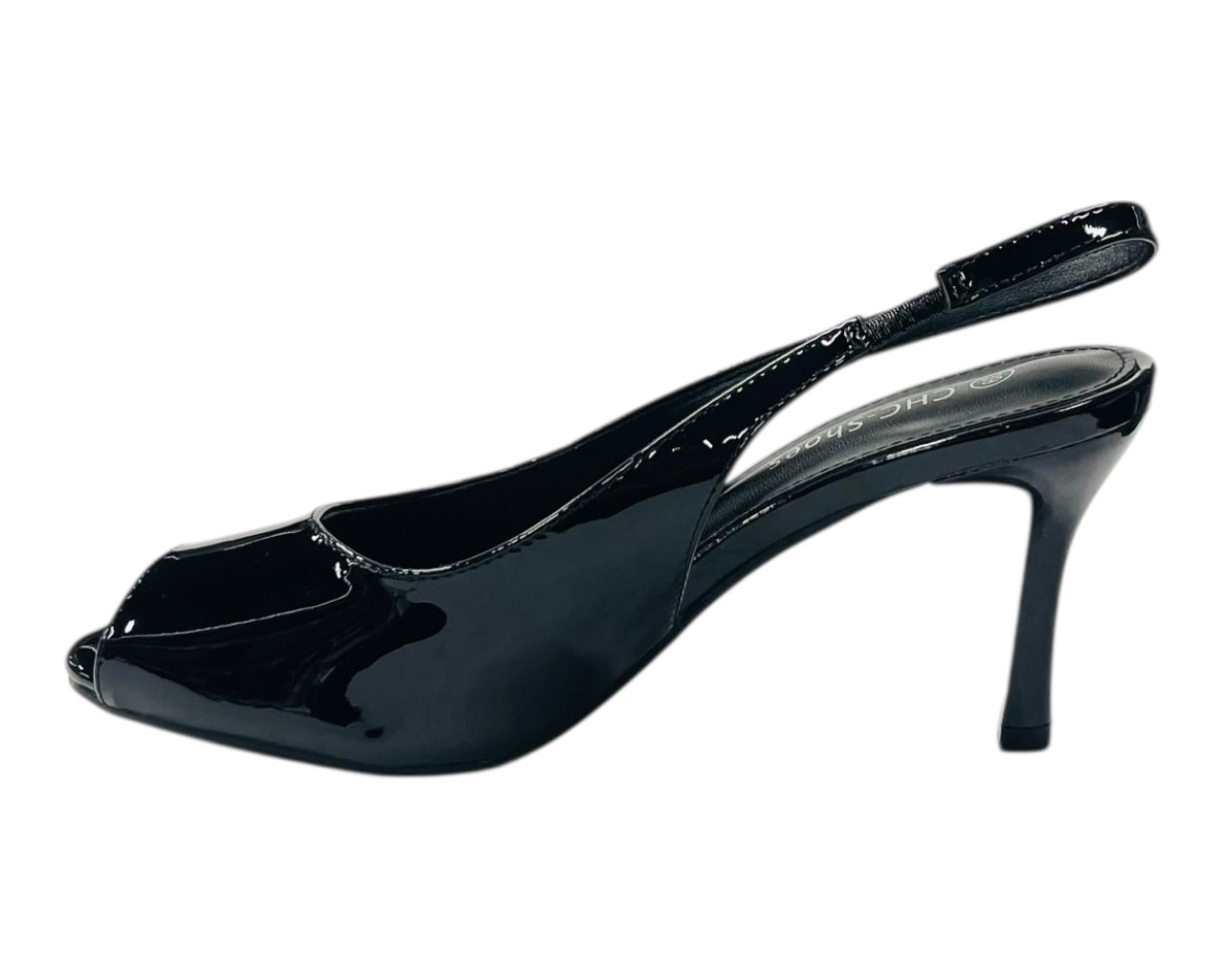 Slingback Peep Toe Stiletto Heels