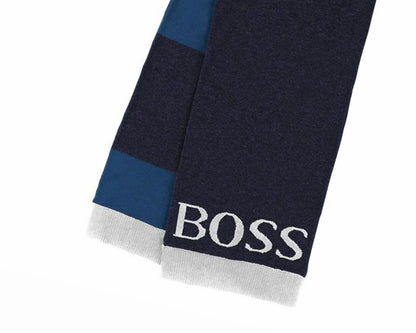 Hugo Boss J21192 849 Cotton Scarf Blue