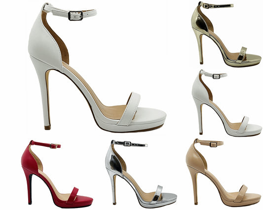 Ankle Strap High Heel Shoes